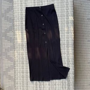 Black Jersey midi skirt